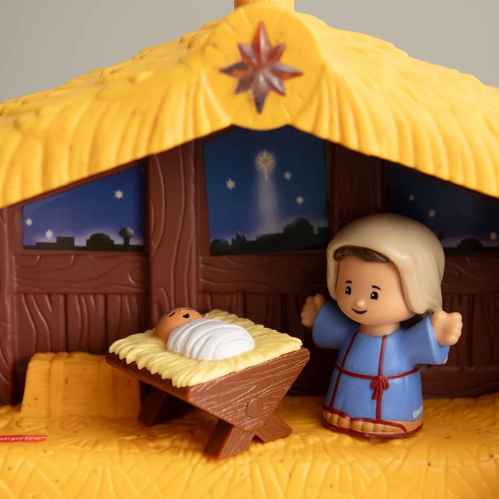Little People Christmas Nativity Set Mary Jesus Wise Men Animals Religious READ